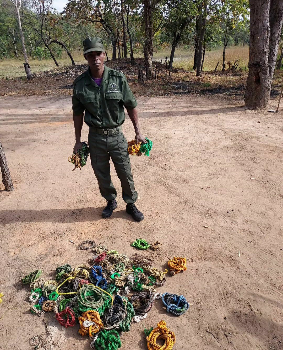 Professional hunter in the field